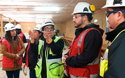 Prevencionistas del Círculo de Seguridad realizaron visita a terreno para conocer medidas de protección en obras  